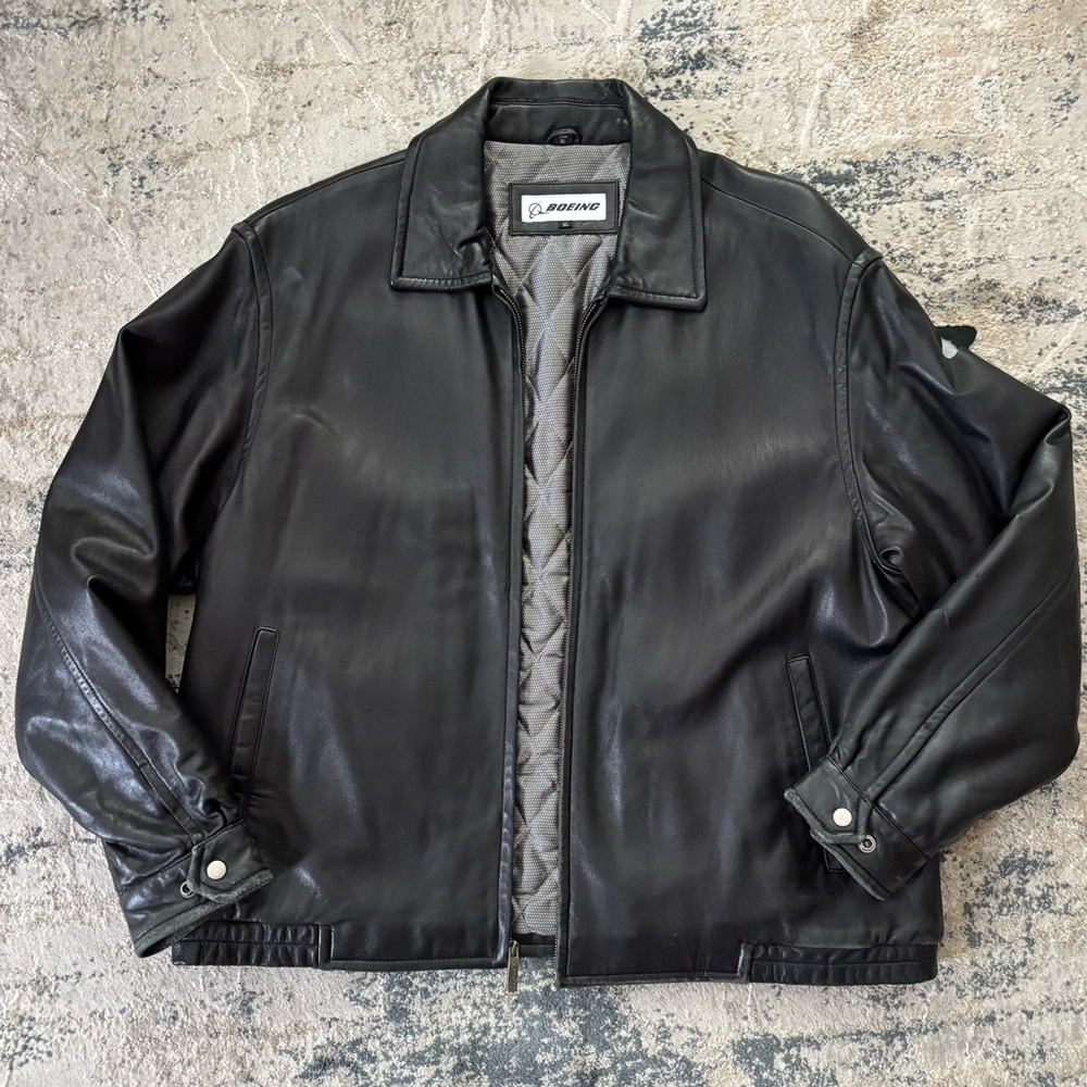 Men’s Boeing leather jacket